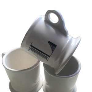 Anthropologie Monogrammed White Mug “L”